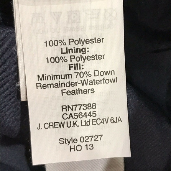 J. CREW Excursion Vest Womens XS Navy Striped Quilted - Picture 8 of 8